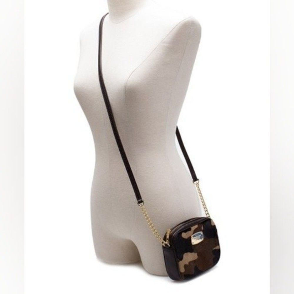 MICHAEL Michael Kors Duffle Camo Leather Hamilton Sm Crossbody Bag NWOT 10 0158 - Picture 8 of 9